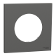  Image Odace - plaque de finition 1 poste - couleur Gris basalte