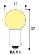  Image Lm - sph 17x32 2,4v 1,25a ba9s xenon