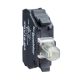  Image Harmony - bloc lumineux xb4-xb5 - del - 24vacdc - blanc - racc vis étrier