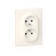  Image Dooxie one double prise de courant avec terre 1 poste blanc