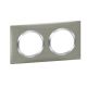  Image Dooxie plaque 2 postes style inox brosse