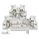  Image Bloc a vis de passage 2 jonctions - 2 et ages  4 mm2 (pas de 6 mm) gris