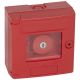  Image Coffret rouge a vitre et coup de poing a cle  saillie