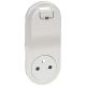  Image Enjo chargeur usb + 2p+t semiencastre blanc f/b