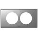  Image Plaque 2p 57mm  inox brosse