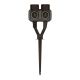  Image Piquet de jardin Plexo avec 2 prises précâblées anthracite