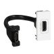  Image Prise hdmi pre-connectorisee 1 module blanc mosaic