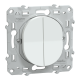 Ovalis - Lot de 108 double va et vient S320214 - 10AX - Blanc - ss emballage uni