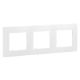  Image Plaque 3 postes horizontaux et verticaux blanche