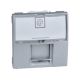 Image Unica - prise rj45 - grade 1 téléphone - cat.5 utp - 2 modules - aluminium