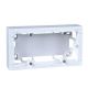  Image Odace styl, boîte pour montage en saillie blanc, 2 postes entraxe 71mm