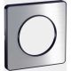  Image Odace touch, plaque aluminium brossé avec liseré anthracite 1 poste