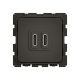 Prise 2USB Céliane Type-C 20W Power Delivery - bornes automatiques