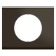  Image  Plaque de finition Céliane 1 poste - Nickel Sombre Satiné