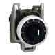 Image Harmony tête de potentiomètre à molette - ø22 - axe de 6,35 mm - noir