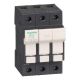  Image Porte-fus 3p 32a pour fusible 10 x 38 mm