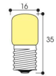 Image Lampe tube 16X35 12V 4W E14