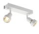 Image PURI, plafonnier, blanc mat, double, GU10, max. 2x50W, annea
