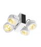 Image TEC KALU quad, applique/plafonnier, blanc/noir, LED 60W, 24°
