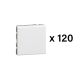  Image Lot de 120 interrupteurs ou va-et-vient 10AX Mosaic Easy-Led 2 modules - blanc