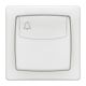 Poussoir porte-étiquette Appareillage Saillie complet blanc référence : 086009L de la marque LEGRAND