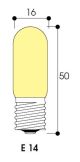  Image Lm - tube 16x50 260v 7w e14