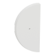  Image Odace - demi-enjoliveur seul à voyant - pour double VV ou poussoir - blanc craie