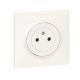  Image Dooxie one prise de courant surface avec terre blanc