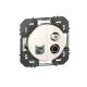 Prise TV-SAT + RJ45 cat6 STP compacte dooxie finition blanc