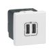 Image 2 Prise de charge double usb 1500 ma blanc