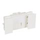 Prise RJ45 catégorie 6 Logix - Ecrantée FTP -2 modules-Blanc Artic antimicrobien