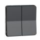 Mureva Styl - Double bouton poussoir - composable - IP55 référence : MUR35326 de la marque SCHNEIDER