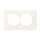  Image Dooxie plaque 2 postes entraxe 57 mm blanc
