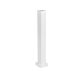 Colonnette clippage direct 1 compart 2 faces h. 0,68m couv PVC corps alu - blanc