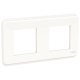 Unica Pro - plaque de finition - Blanc - 2 postes