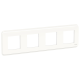  Image Unica pro - plaque de finition - blanc - 4 postes