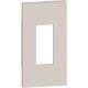 Plastron de finition Living Now pour prise RJ45 2 modules - sable