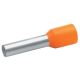  Image Embout de câblage isolé orange 4mm² - longueur 12mm -selon ncf 63-023