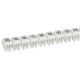 Réglettes de 20 repères CAB 3 - filerie 1,5mm² à 2,5mm² vierge avec fond blanc