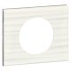 Plaque Céliane Matières 1 poste - finition Corian® Cannelé