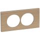 Plaque Céliane Matières 2 postes pour rénovation entraxe 57mm - Chêne Blanchi
