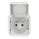  Image Prise de courant 2P+T Plexo composable blanc