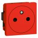  Image Prise 2p+t f/b esthetique, securite, hygiene  (rouge)