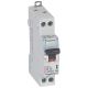 Disjoncteur DX³6000 10kA arrivée haute/départ bas à vis U+N 230V~ 10A courbe B -1 mod référence : 407454 de la marque LEGRAND