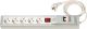 Rack 1,5U 5x16A + inter + disjoncteur bipol. 1,5m