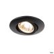  Image Easy-install slim led, encastré de plafond intérieur, rond, noir mat, led, 6,2w,