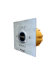  Image Bouton infrarouge lumineux monté sur facade inox 100x100mm pour pot diam60