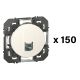 Lot de 150 prises RJ45 catégorie 6 FTP dooxie finition blanc
