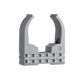 Mureva FIX - Clip à tube standard pour conduits Ø25 mm - Gris