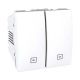 Image Unica blanc interrupteur volets-roulants 10 a connexion rapide 2 modules